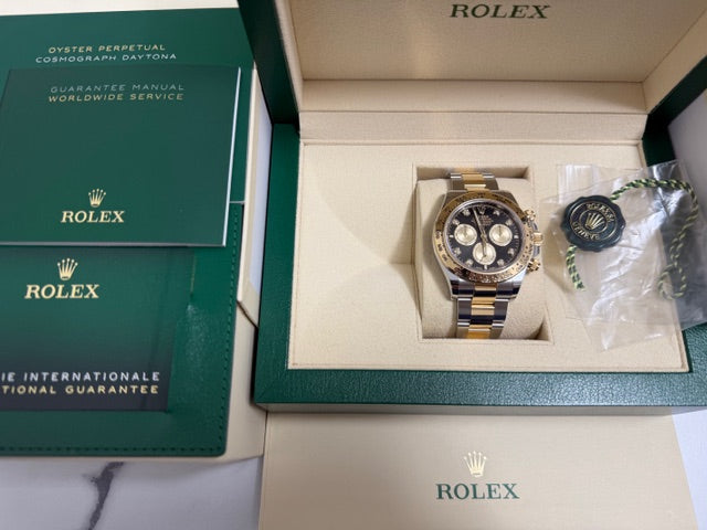ロレックス 中古美品 コスモグラフデイトナ 126503G コンビ 8Pダイヤ文字盤