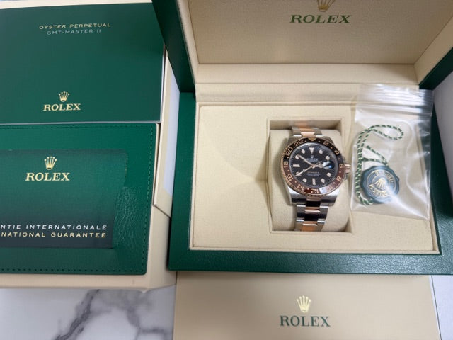 ロレックス 中古美品 GMTマスター2 126711CHNR カフェオレ