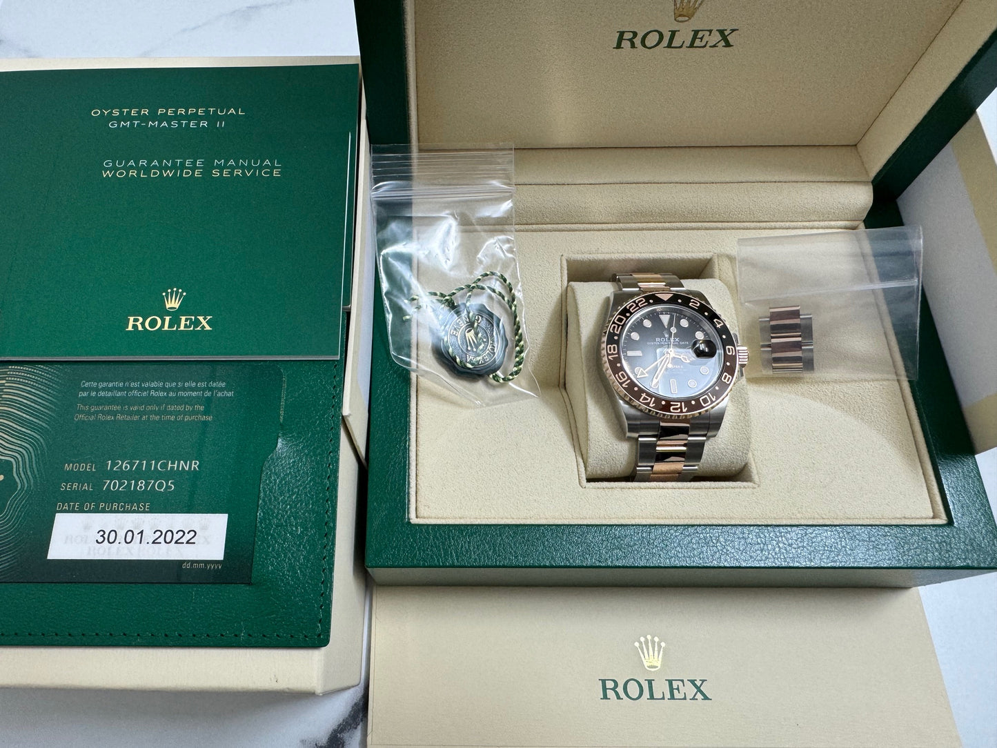 ロレックス 中古 GMTマスター2 126711CHNR