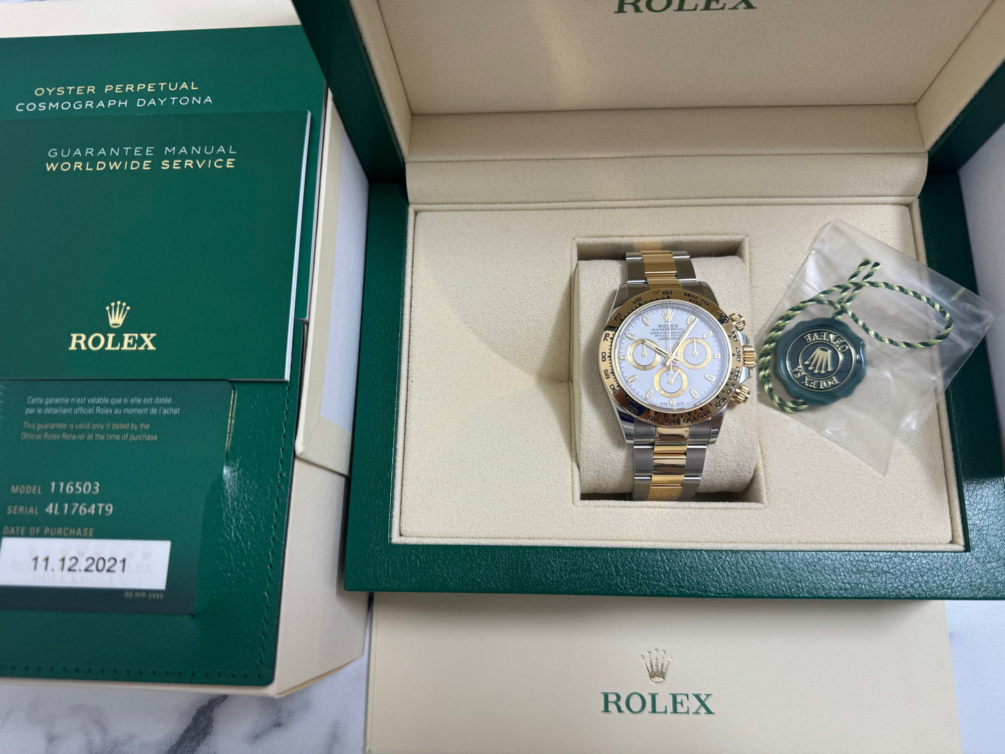 ロレックス 美品 デイトナ 116503 白文字盤