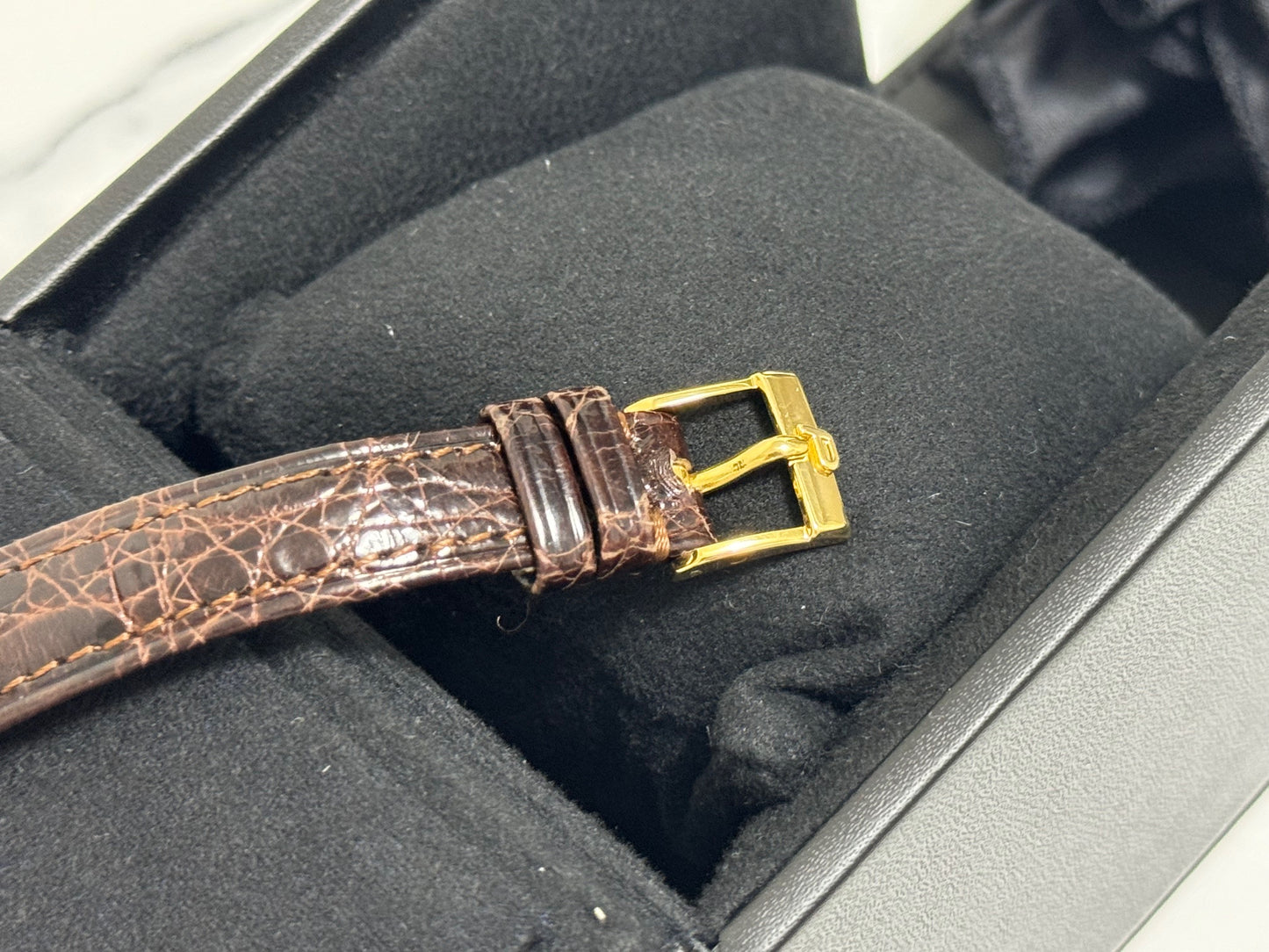 ピアジェ 中古 希少 2針 手巻き タイガーアイ文字盤 レディース