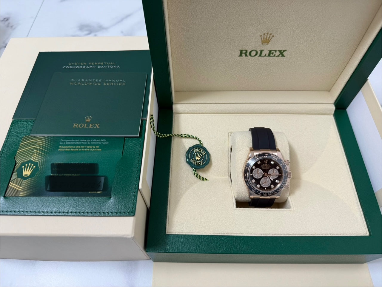 ロレックス 新品 デイトナ オイスターフレックス 126515LNG 8Pダイヤ