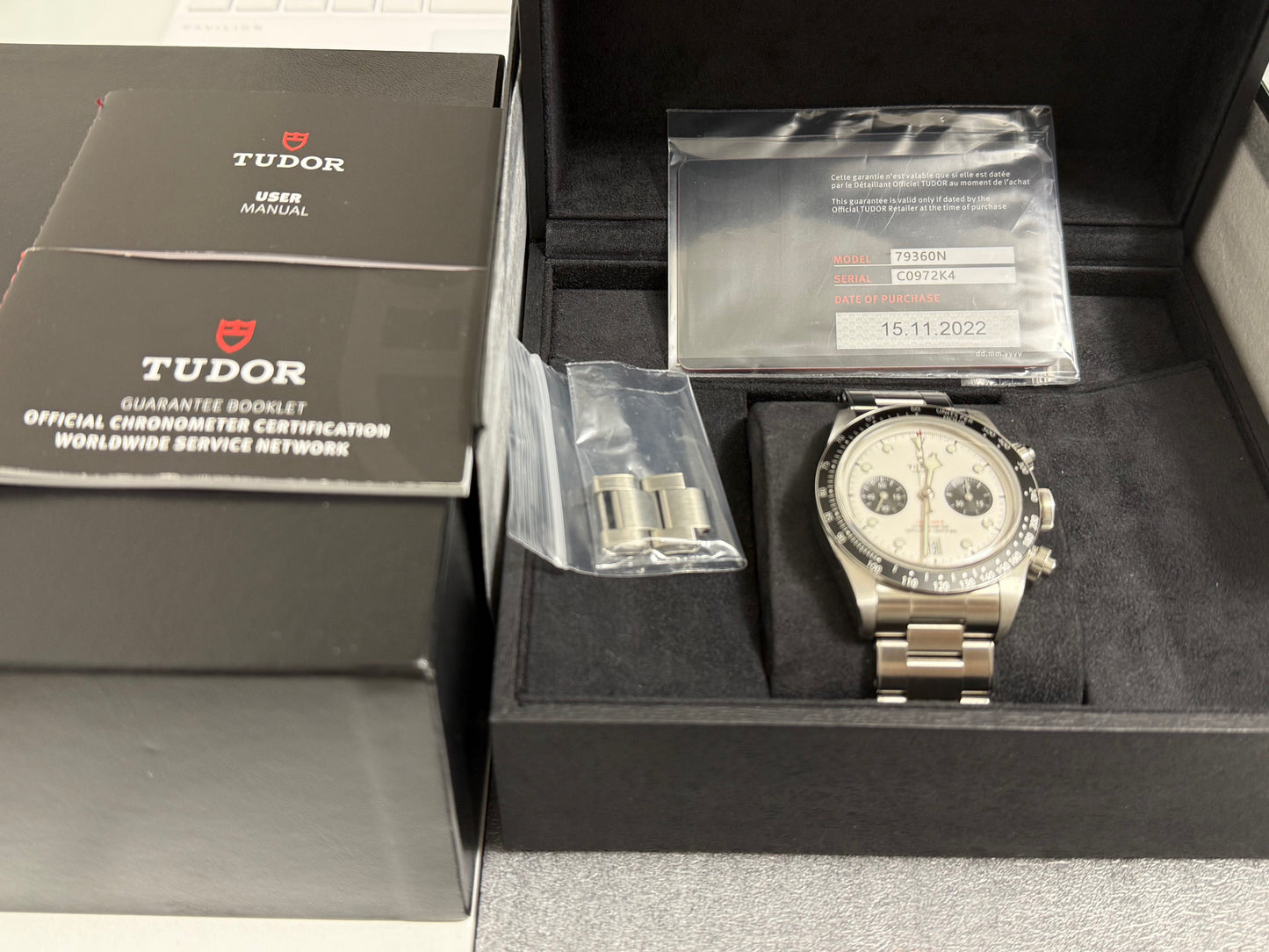 チューダー ブラックベイ クロノ 79360N 白文字盤