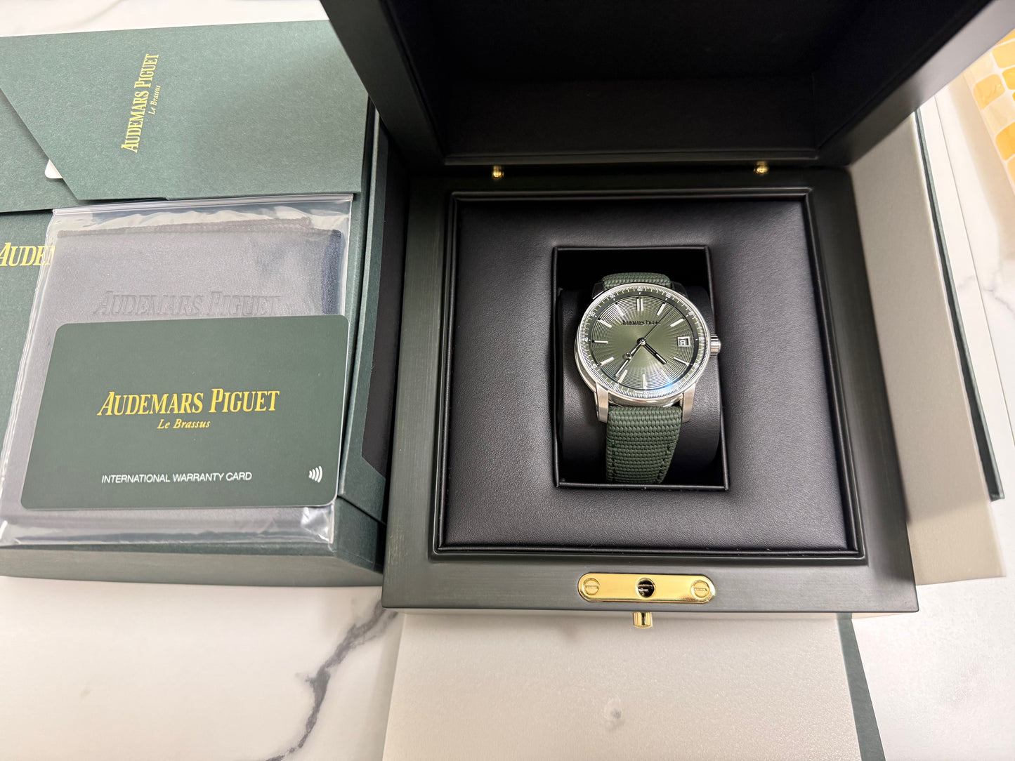 オーデマピゲ 中古 CODE:11:59 15210ST グリーン文字盤