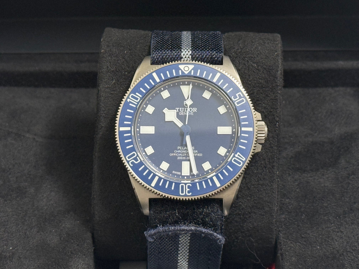 チューダー 中古 ペラゴス 25707B/24 青文字盤