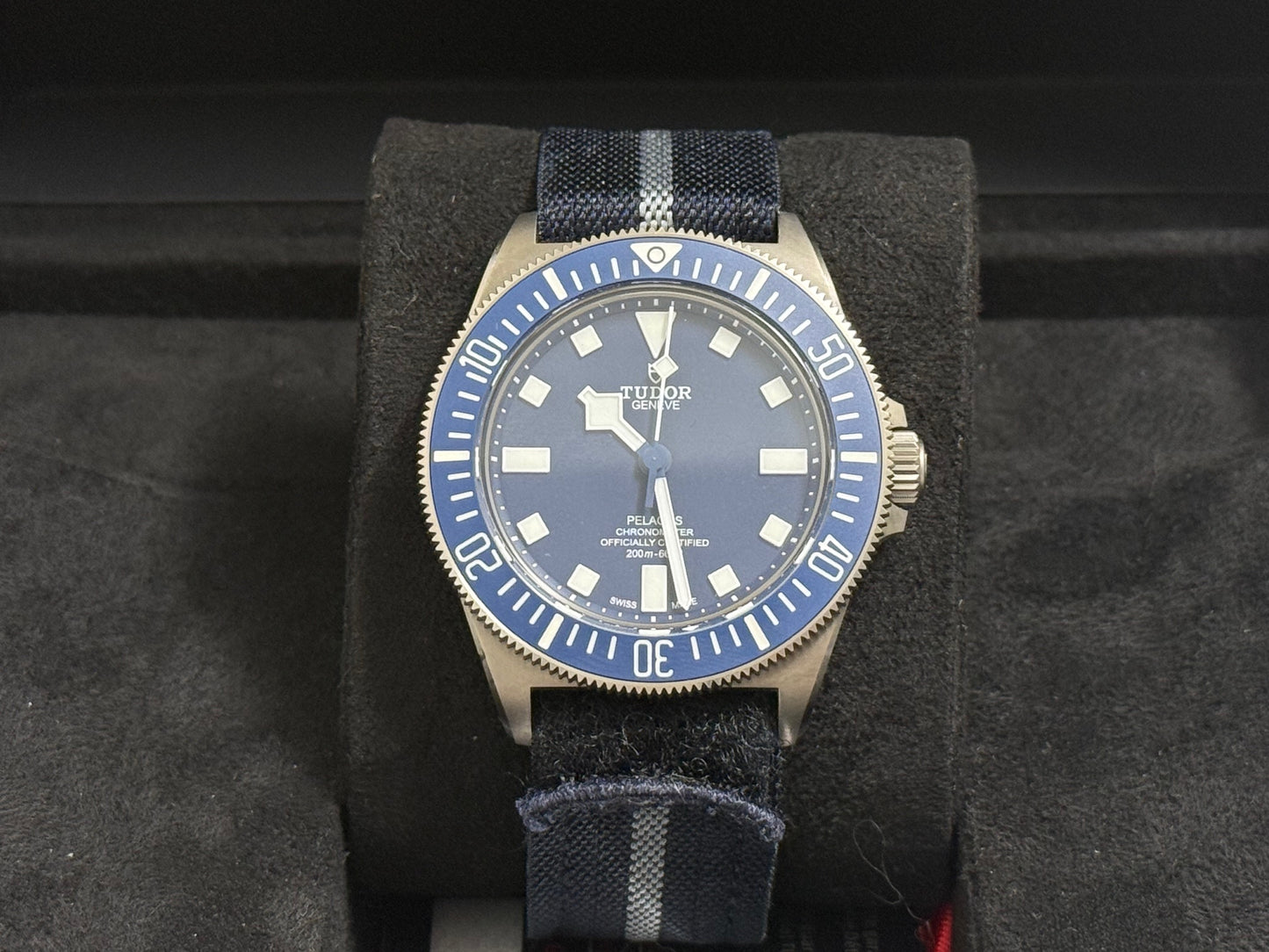 チューダー 中古 ペラゴス 25707B/24 青文字盤