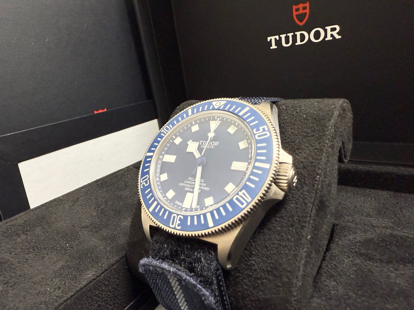 チューダー 中古 ペラゴス 25707B/24 青文字盤