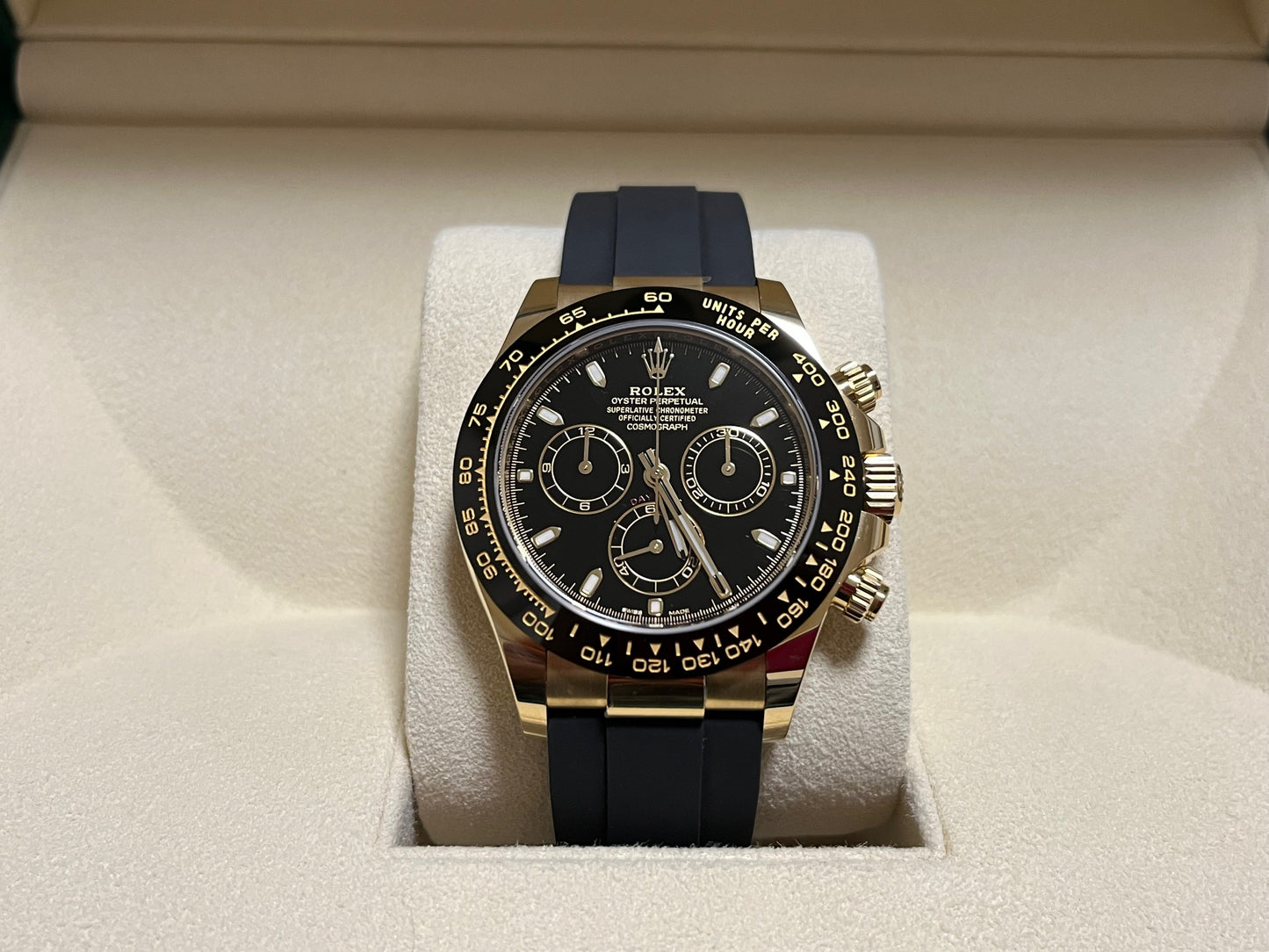 ロレックス 新品 デイトナ オイスターフレックス 116518LN 黒文字盤