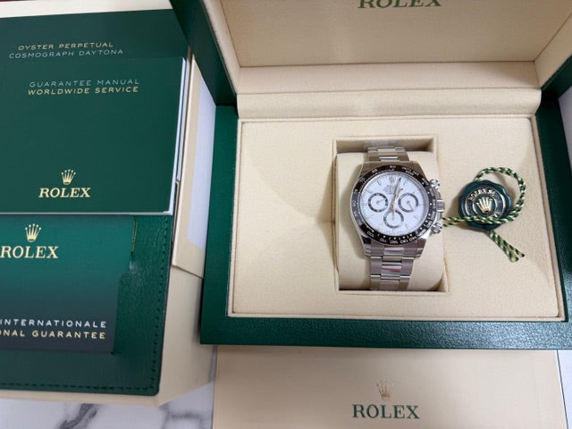 ロレックス　中古　コスモグラフデイトナ　１２６５００ＬＮ　白文字盤