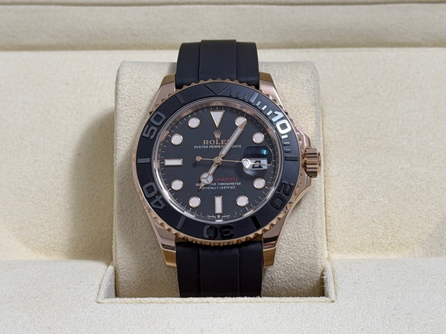 ロレックス　中古　ヨットマスター　オイスターフレックス　１２６６５５　黒文字盤