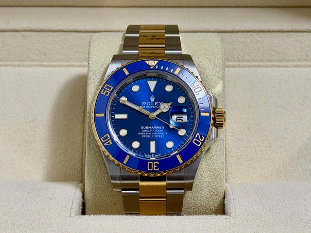 ロレックス　美品中古　サブマリーナコンビ　１２６６１３ＬＢ　青文字盤
