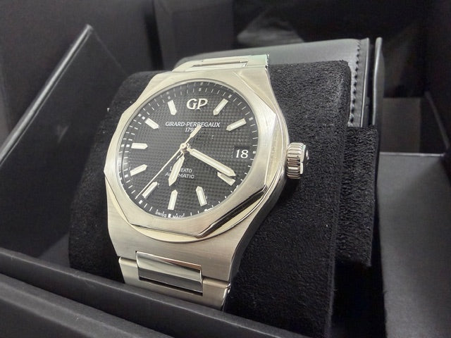 ジラールペルゴ　美品中古　ロレアート　８１０１０－１１－６３４－１１Ａ　黒文字盤