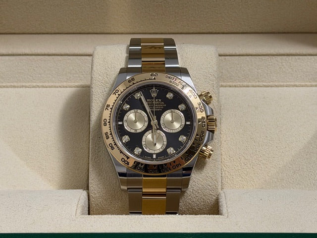 ロレックス　中古美品　コスモグラフデイトナ　１２６５０３Ｇ　コンビ　８Ｐダイヤ文字盤