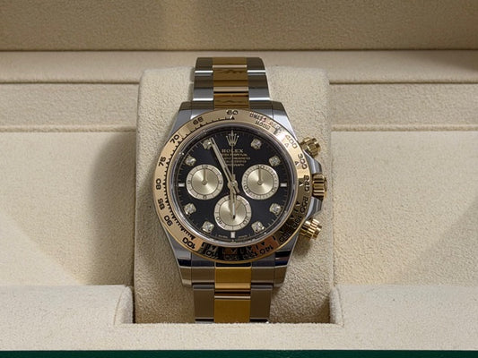 ロレックス　中古美品　コスモグラフデイトナ　１２６５０３Ｇ　コンビ　８Ｐダイヤ文字盤