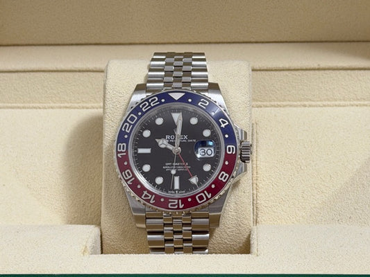 ロレックス　美品中古　GMTマスター２　１２６７１０ＢＬＲＯ　ペプシ　ジュビリーブレス