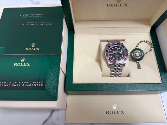 ロレックス　美品中古　GMTマスター２　１２６７１０ＢＬＲＯ　ペプシ　ジュビリーブレス