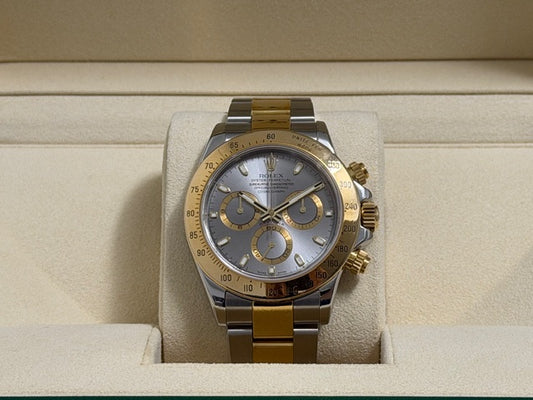 ロレックス　中古　コスモグラフデイトナ　１１６５２３　シルバー文字盤