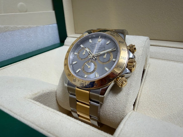 ロレックス　中古　コスモグラフデイトナ　１１６５２３　シルバー文字盤