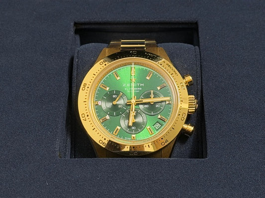 ゼニス　美品中古　クロノマスタースポーツ　ヨシダスペシャル　３０．３１００．３６００/５６．Ｍ３１００
