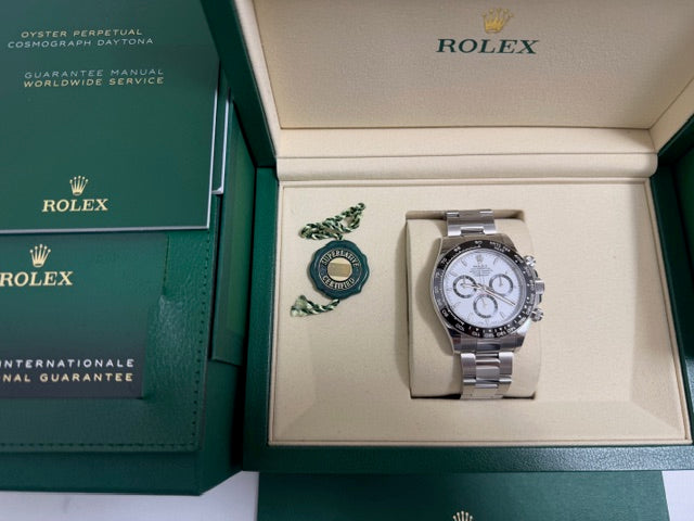 ロレックス　美品中古　コスモグラフデイトナ　１２６５００ＬＮ　白文字盤