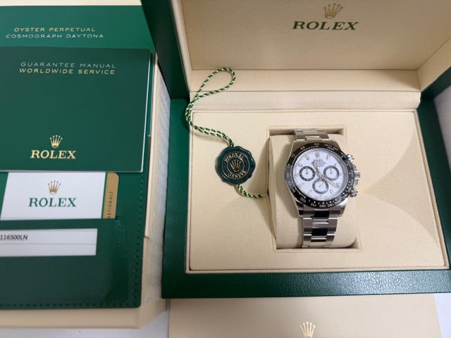 ロレックス　中古　コスモグラフデイトナ　１１６５００ＬＮ　白文字盤