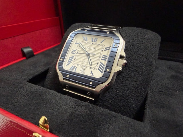 カルティエ　中古　サントス・ドゥ・カルティエＬＭ　ＷＳＳＡ００４７　