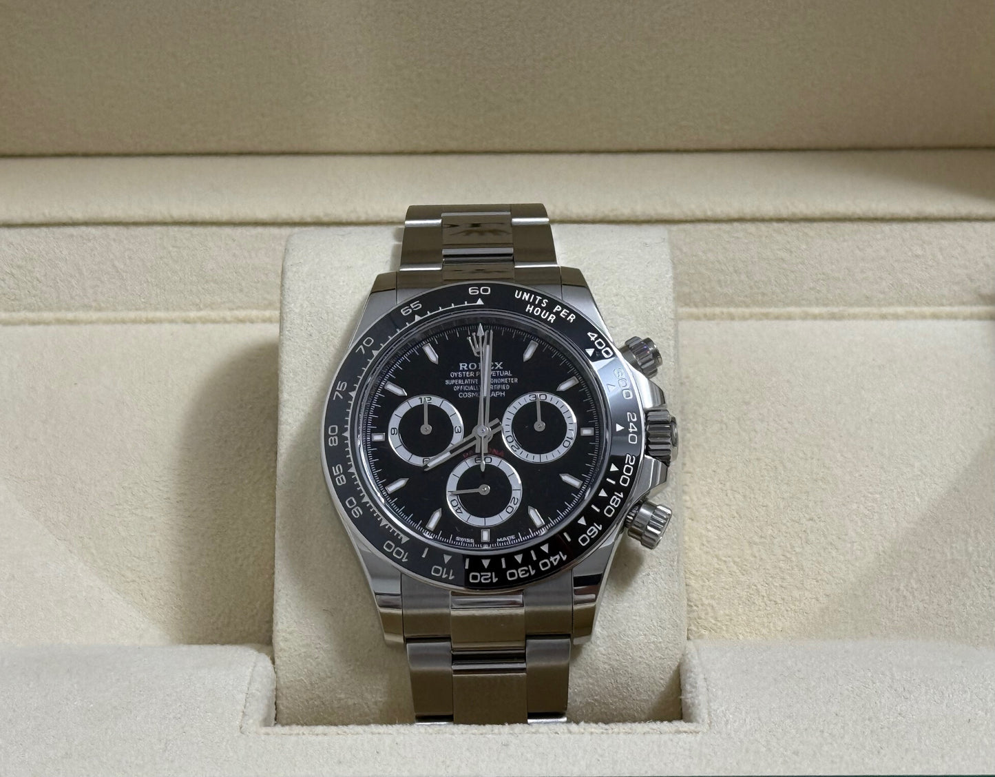 ロレックス　新品　コスモグラフデイトナ　１２６５００ＬＮ　黒文字盤