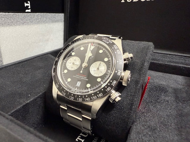 チューダー　中古　ブラックベイクロノ　７９３６０Ｎ　黒文字盤