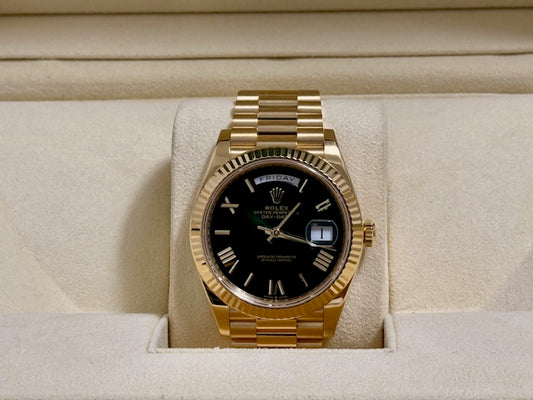 ロレックス　中古　デイデイト４０　ＹＧ　２２８２３８　グリーンオンブレ文字盤