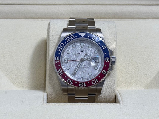 ロレックス　美品中古　GMTマスター２　１２６７１９ＢＬＲＯ　メテオ文字盤